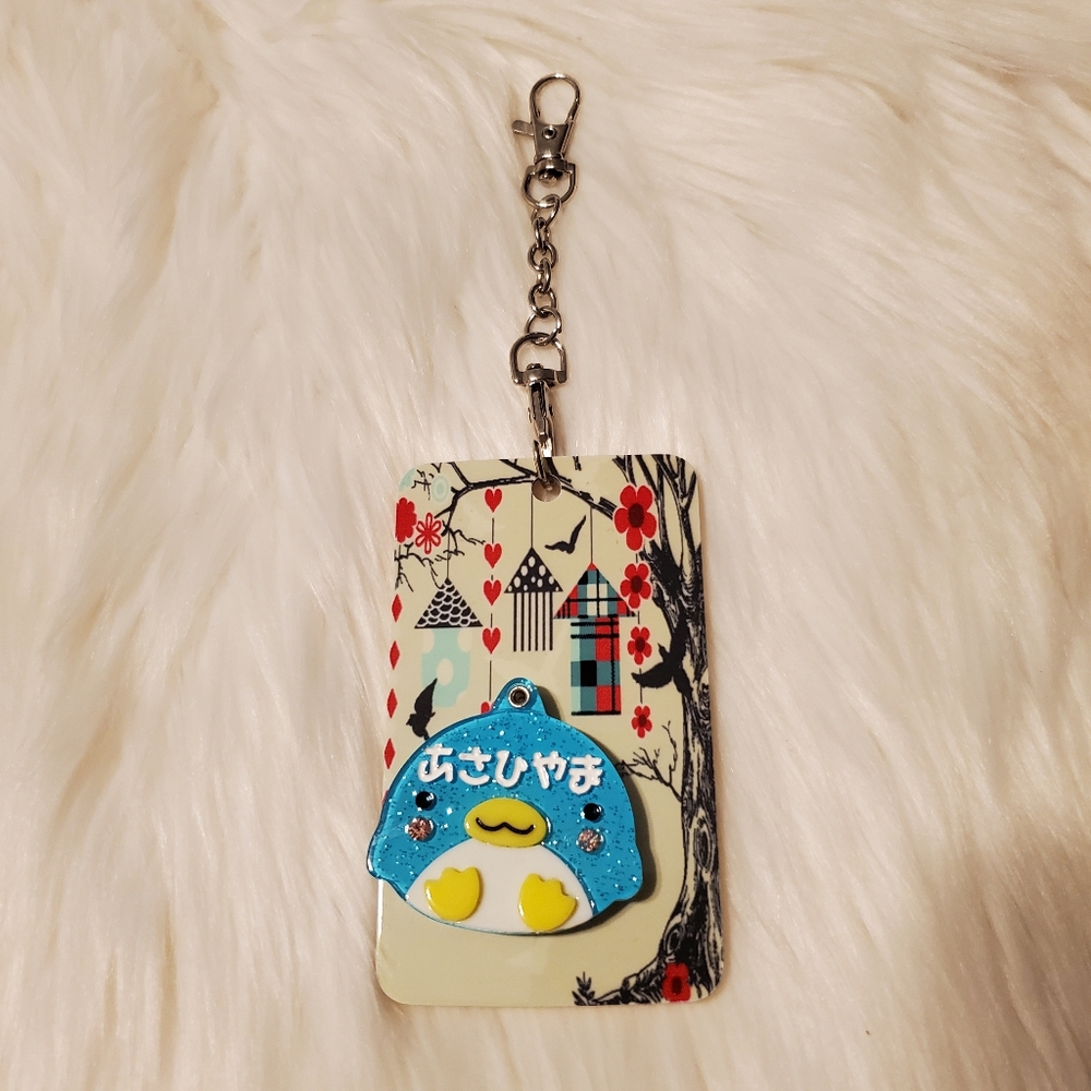 🎁3/$30 Cute Penguin Keychain with Card Holder